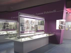 Veduta della Mostra con i premi Feltrinelli